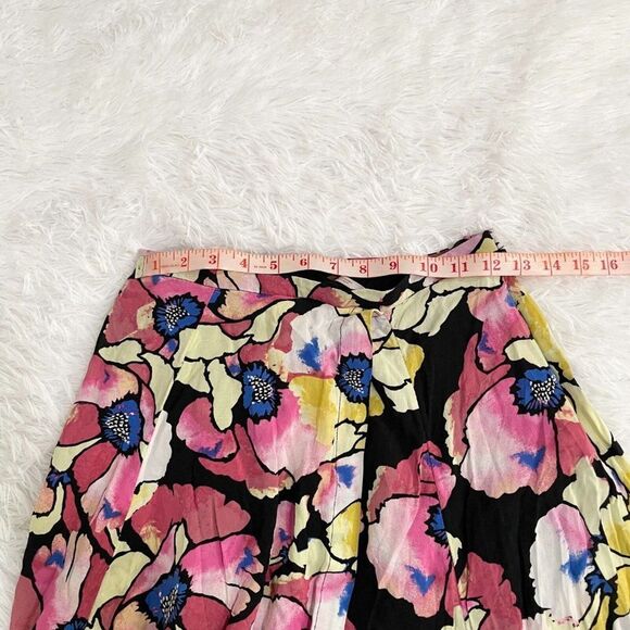 Women Free People Hot Tropics Floral High Slit Maxi Skirt in Multi Color Size 2 - Picture 4 of 9
